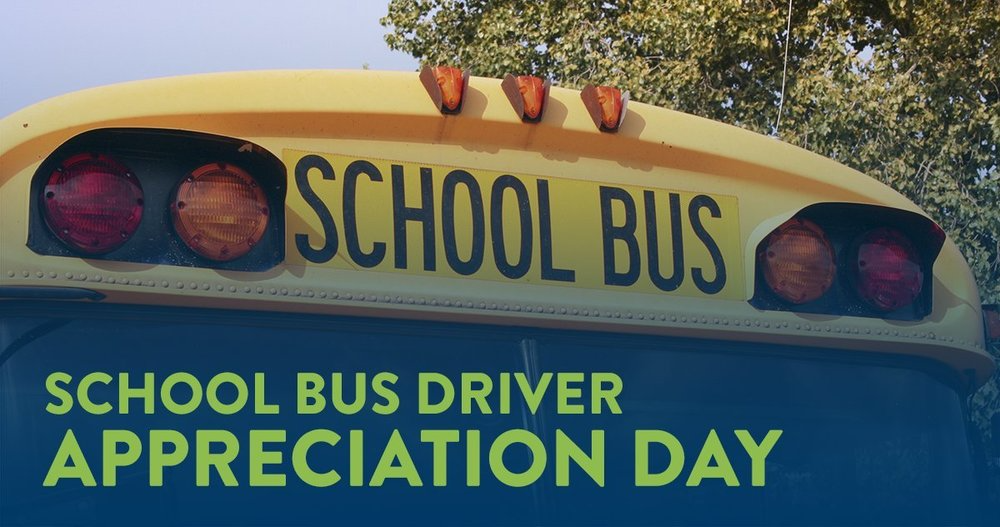 School Bus Driver Appreciation Day October 19th