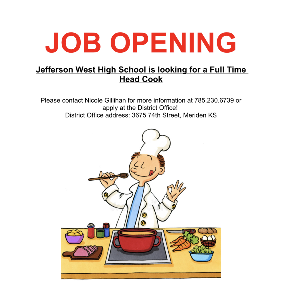 HS Head Cook Position