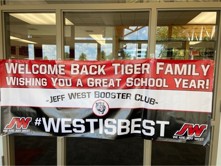 welcome back banner from Booster club